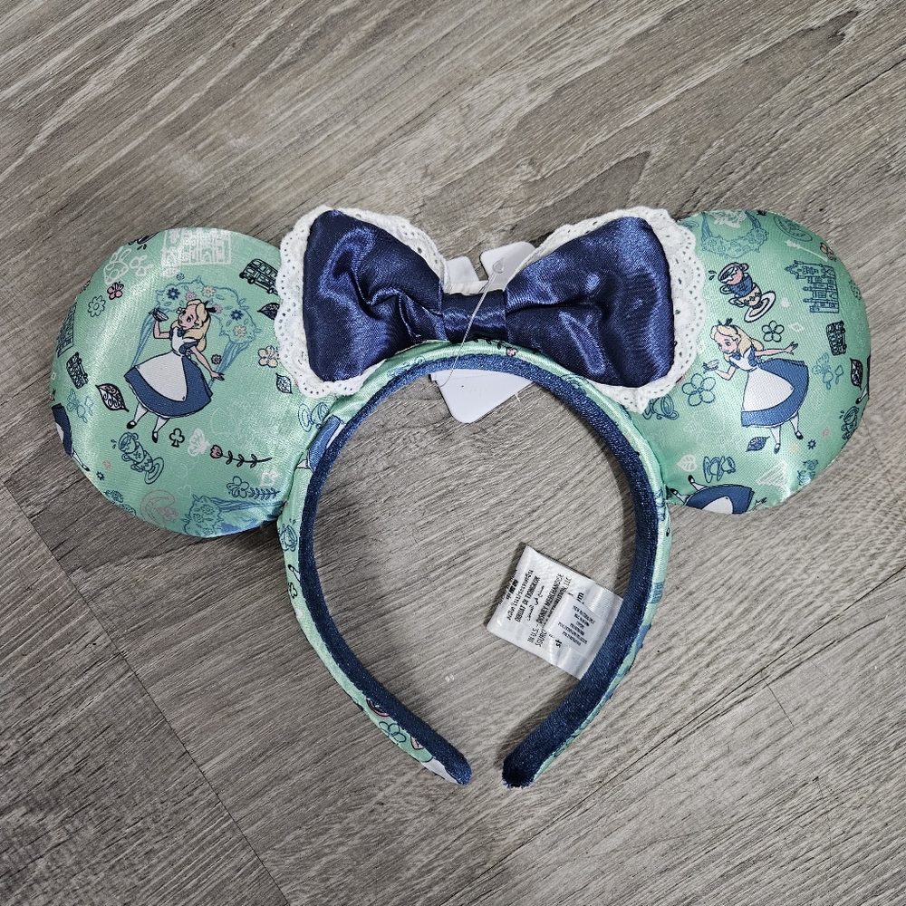 Disney Parks Epcot World Showcase UK Alice in Wonderland Ears New w/Tags